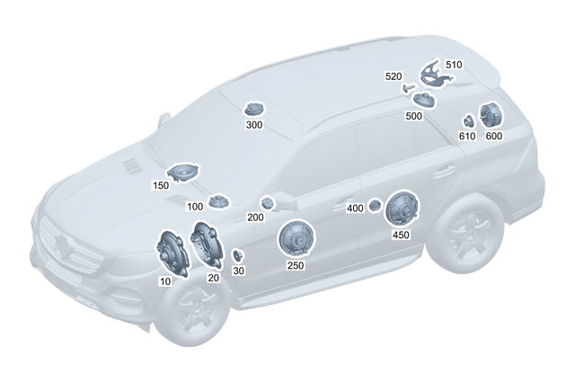 2238207500 - Electr. System: Speaker for Mercedes-Benz Image image