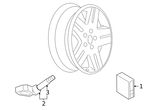 Tire Pressure Monitor Components for 2011 Chevrolet Aveo5 #0