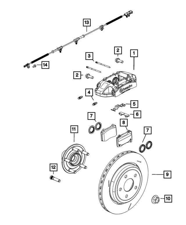 68144745AA - Brakes: Brake Shim Kit for Mopar Image