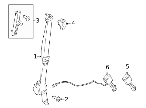 Front Seat Belts for 2022 Ford Transit-350 #0