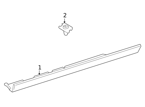Exterior Trim - Pillars for 1998 BMW 750iL #0