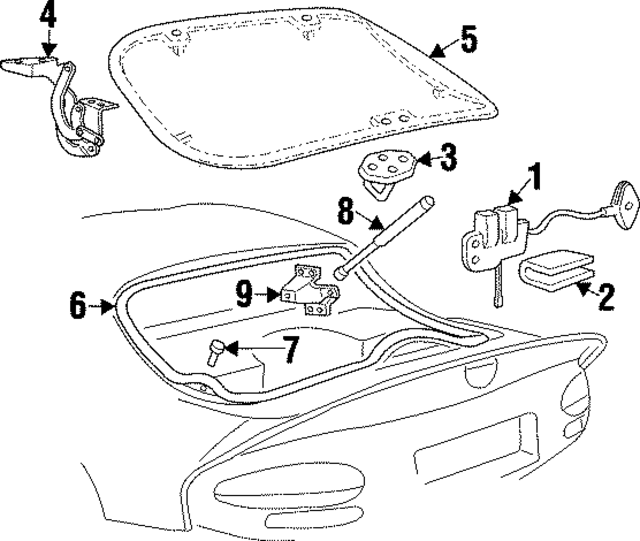 5245886 - Body: Trunk Lock Actuator Motor for Mopar Image