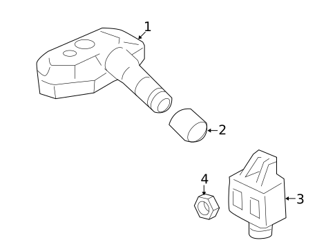Tire Pressure Monitor Components for 2007 Hyundai Entourage #0