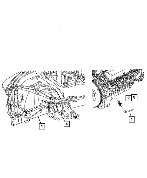 Battery Tray, Cables and Block Heaters for 2006 Dodge Ram 1500 #1