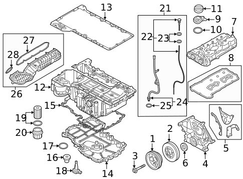 Engine Parts for 2020 BMW M550i xDrive #0