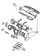 1FU611DBAM - Interior Trim: Instrument Panel Panel for Mopar Image
