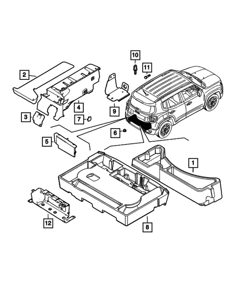 Panels - Moldings - Scuff Plates, Pillar, Cowl, 1/4 Panel Trim and Cargo Covers for 2023 Jeep Renegade #5