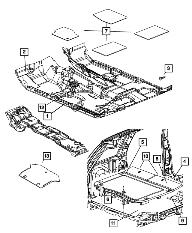5142348AA - : Cargo Tie Down Loop for Mopar Image