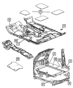 55197217AC - : Wheelhouse Silencer, Left for Mopar Image