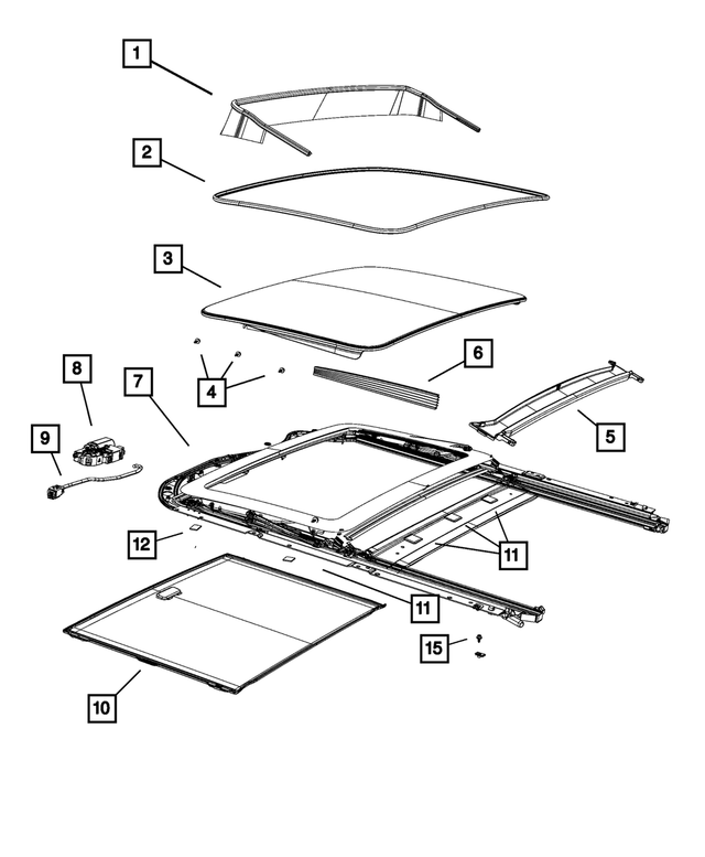 68498335AA - : Sunroof Motor for Mopar Image