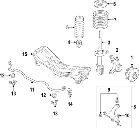 Suspension Components for 2017 Subaru Outback #1