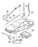 4760303AD - : Antenna for Chrysler: 300M, Concorde | Dodge: Intrepid Image