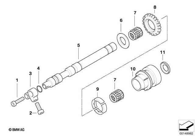7129904835 - Engine: Isa Screw - M8X30-U1-8.8 for BMW-Motorrad Image
