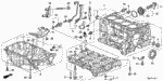 11000R40811 - Engine: BLOCK ASSY., CYLINDER (DOT) for Honda Image