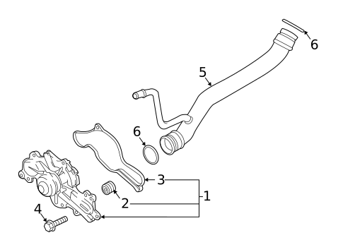 Water Pump & Related Components for 2018 Ford Edge #0