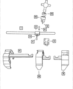 5016504AA - Manual Transmission 5 Speed: Shift Shaft Lever for Mopar Image