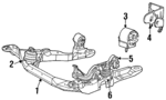 F6DZ7E235CA - Engine: Rear Brace for Mercury: Sable Image