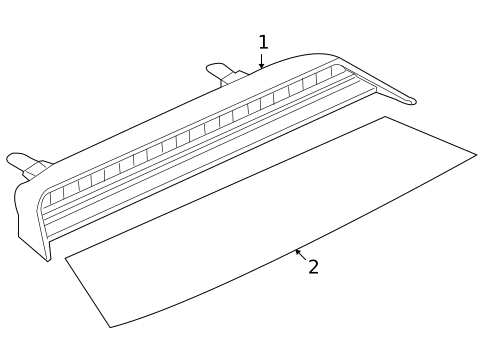 High Mounted Stop Lamp for 2006 Volkswagen Phaeton #0
