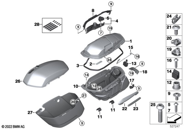 46547915108 - : Adapter Tail Light Right for BMW-Motorrad Image