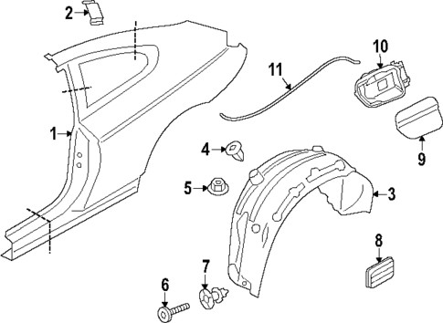 Quarter Panel & Components for 2017 BMW 650i xDrive #1
