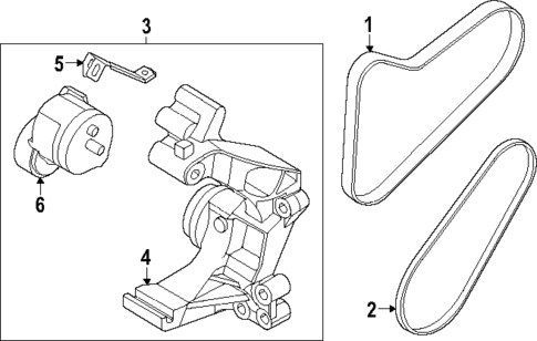 Belts & Pulleys for 2025 Kia K5 #0