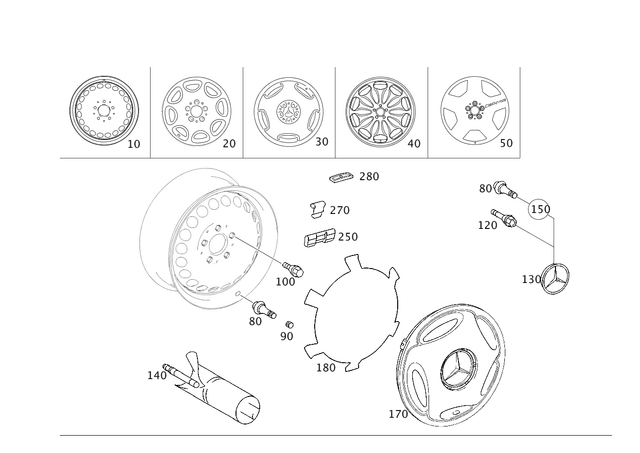 4004013 - Wheels: Valve for Mercedes-Benz Image image