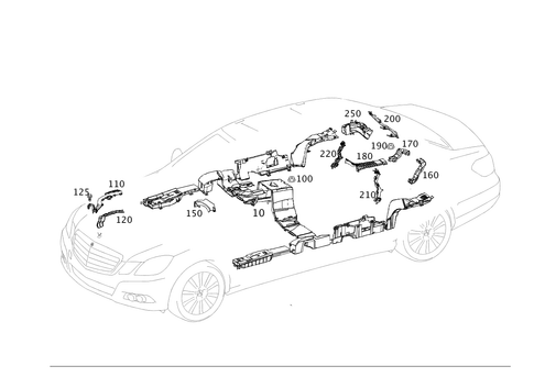 Cable Covers and Cable Ducts for 2012 Mercedes-Benz E350 #0