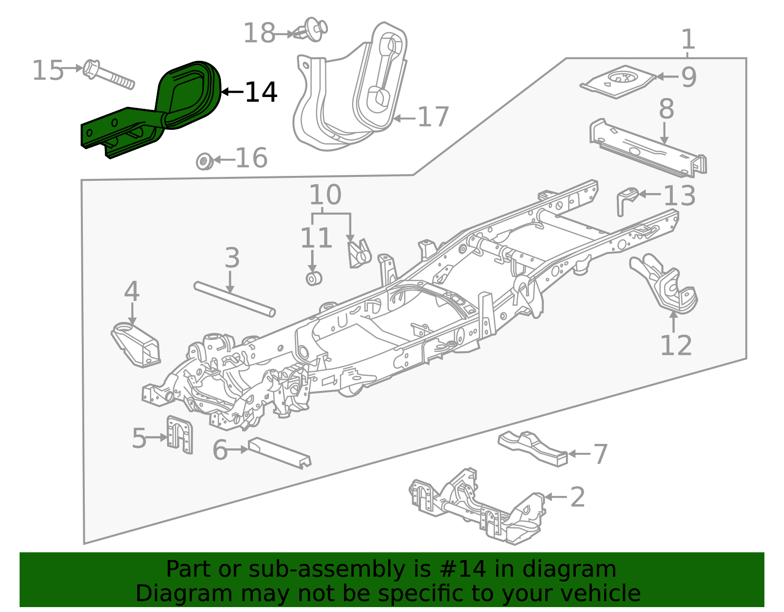 GM Tow Hook 84055687 - Heavy Duty Recovery Hook | AutoNation Parts