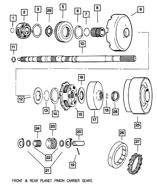 4810002AB - Automatic Transmission 4 Speed: Rear Annulus Gear for Mopar Image
