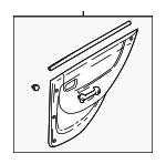 8330125030FA - : 2003-2005 Hyundai Accent - Door Trim Panel for Hyundai: Accent Image