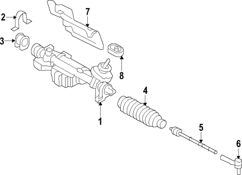 Steering Gear & Linkage for 2009 Volkswagen Passat #1