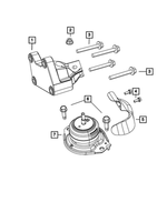 5147152AC - 3.0L Turbo Diesel; Engine: Engine Mount Heat Shield, Right Side for Mopar Image