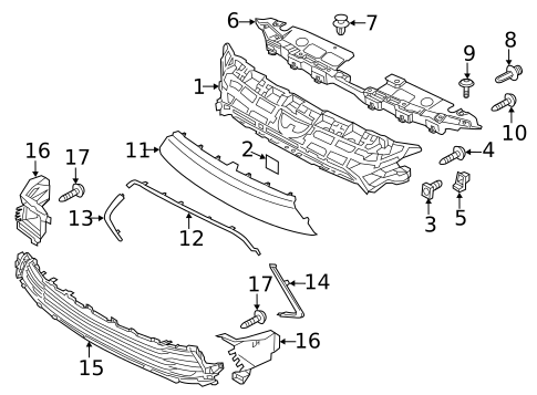 Grille & Components for 2018 Toyota Yaris iA #0