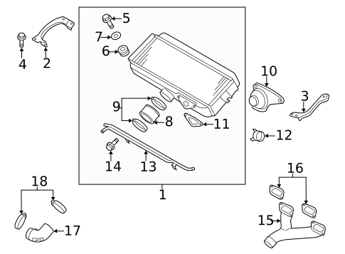 Intercooler for 2015 Subaru WRX STI #0