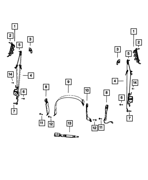 Seat Belts for 2023 Ram 3500 #4