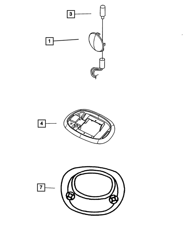 « 5JG55MF1AD –  : Plafonnier Lampe pour Mopar Image »