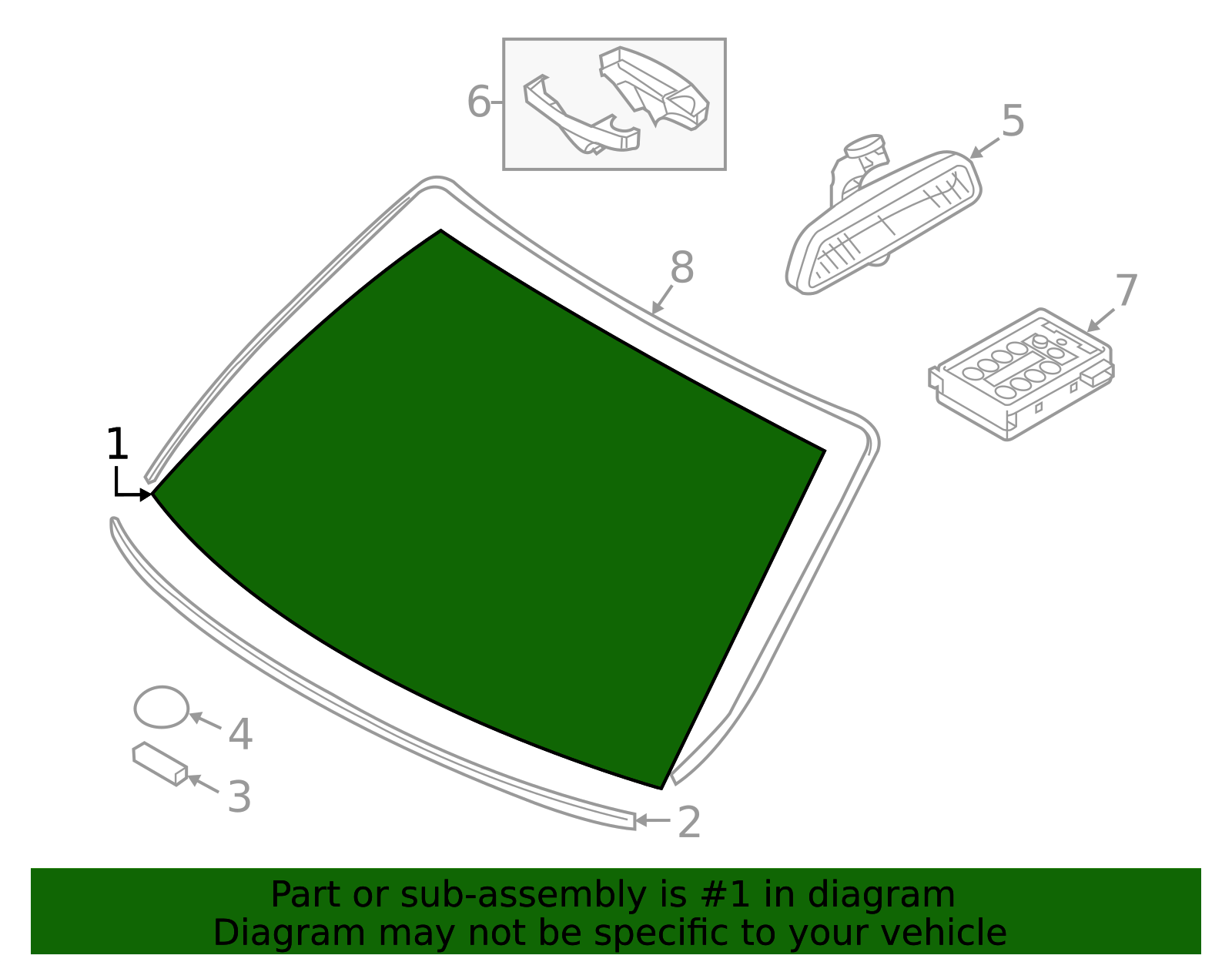 メル25346出品 51312993182 - 2013-2015 BMW X1 Windshield (51-31-2-993-182) | BMW