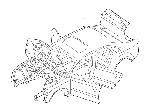 Body Shell for 2012 Audi A8 Quattro #0