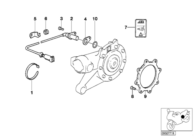 34512314936 - : Countersunk Head Screw - M5X12 for BMW-Motorrad Image