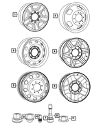 5GY15S4AAC - Wheels: Steel Wheel for Dodge: Ram 2500, Ram 3500 | Ram: 1500, 2500, 3500 Image