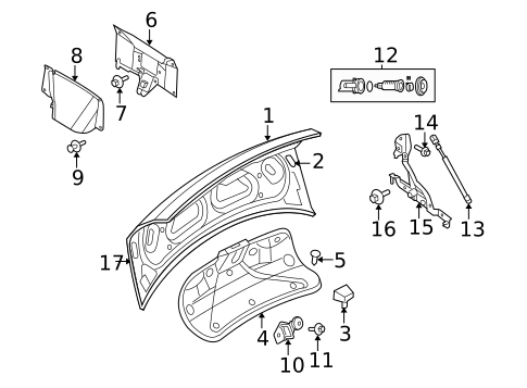 Trunk for 2005 Chrysler 300 #0