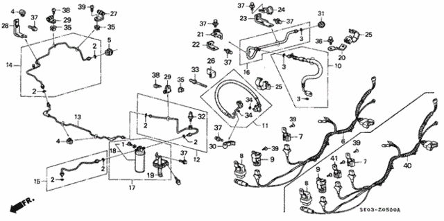 A/C Hoses - Pipes for 1987 Honda Accord #0