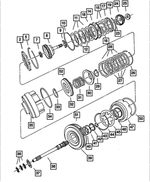 4659993AC - Automatic Transaxle 4 Speed: Overdrive Clutch Hub And Shaft for Chrysler: 200, 300, 300M, Concorde, Pacifica, PT Cruiser, Sebring, Town &amp; Country, Voyager | Dodge: Avenger, Caravan, Challenger, Charger, Dakota, Durango, Grand Caravan, Intrepid, Journey, Magnum, Neon, Nitro, Ram 1500, Stratus | Jeep: Liberty, Wrangler | Ram: 1500, C/V, Dakota, ProMaster 1500, ProMaster 2500, ProMaster 3500 Image
