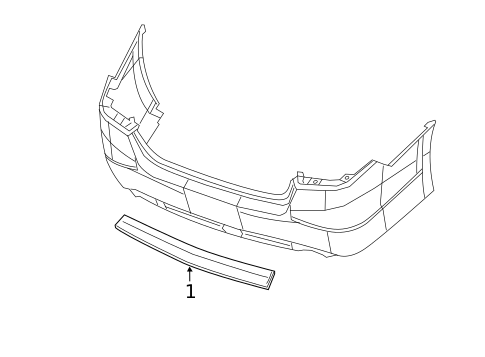 Exterior Trim - Rear Bumper for 2017 Nissan Altima #0
