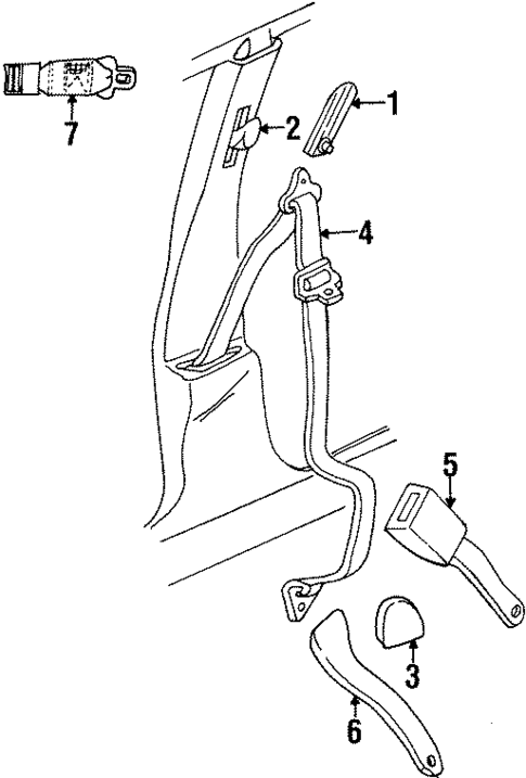 Front Seat Belts for 1998 Dodge Neon #0