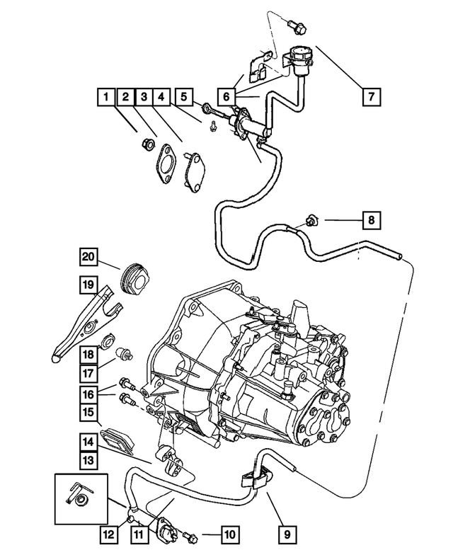6500776 - Clutch: Hex Head Screw And Washer for Mopar Image