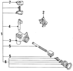 52004409 - Steering: Gear Assembly Bracket for Jeep: Wrangler Image