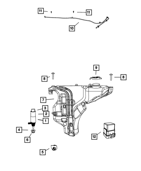 Wiper and Washer System for 2008 Dodge Charger #1