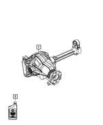 68019332AC - Front Axle; Dana 186 MM; Differential and Drive Line: Service Front Axle for Dodge: Nitro | Jeep: Liberty Image
