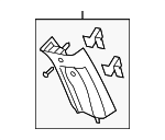 15805633 - Body: Door Pillar Post Trim Set for Pontiac: G6 Image